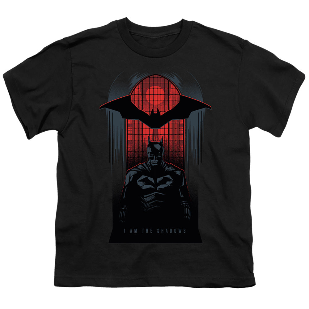 The Batman (2022) I Am The Shadows - Youth T-Shirt Youth T-Shirt (Ages 8-12) Batman   