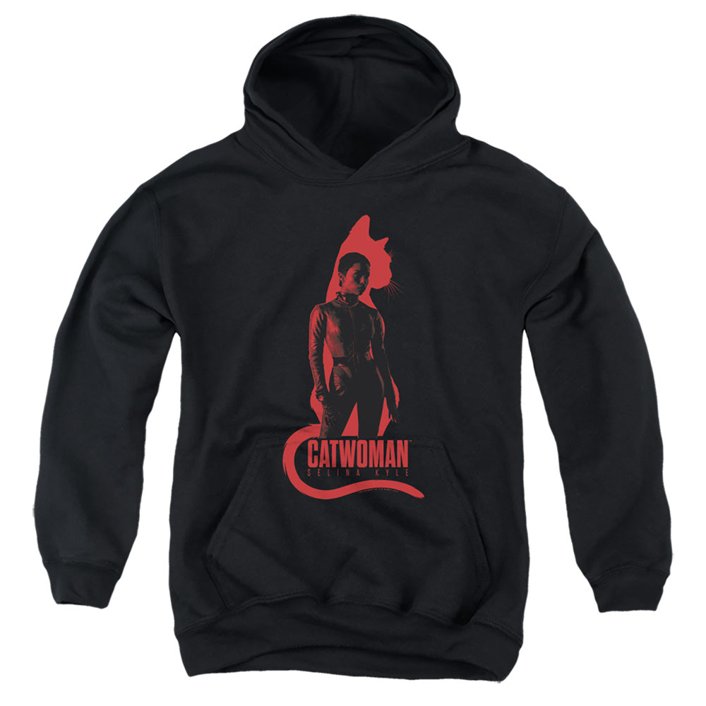 The Batman (2022) Selina Kyle Cat Silhouette - Youth Hoodie Youth Hoodie (Ages 8-12) Batman   