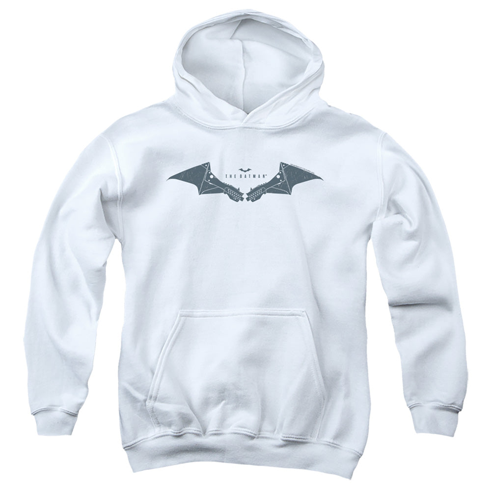 The Batman (2022) Mechanical Bat Logo - Youth Hoodie Youth Hoodie (Ages 8-12) Batman   