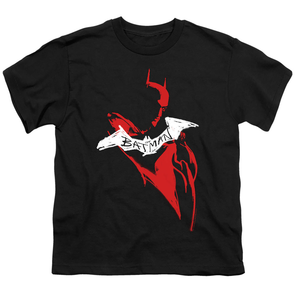 The Batman (2022) Hand Drawn Silhouette - Youth T-Shirt Youth T-Shirt (Ages 8-12) Batman   
