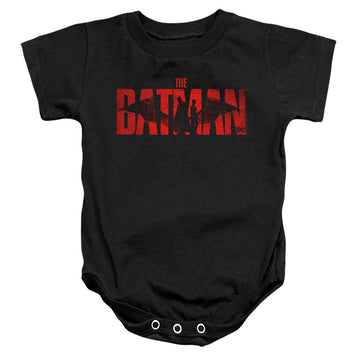 Black baby bodysuit with The Batman (2022) And Catwoman graphic