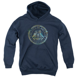 The Batman (2022) City Of Gotham - Youth Hoodie Youth Hoodie (Ages 8-12) Batman   