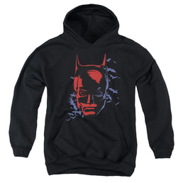 The Batman (2022) Shadowed Headshot - Youth Hoodie Youth Hoodie (Ages 8-12) Batman   