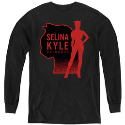 The Batman (2022) Selina Kyle Catwoman - Youth Long Sleeve T-Shirt Youth Long Sleeve T-Shirt Batman   
