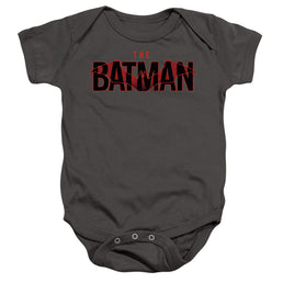 The Batman (2022) Logo With Red Bat - Baby Bodysuit Baby Bodysuit Batman   