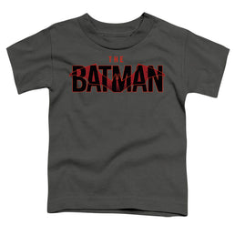 The Batman (2022) Logo With Red Bat - Toddler T-Shirt Toddler T-Shirt Batman   