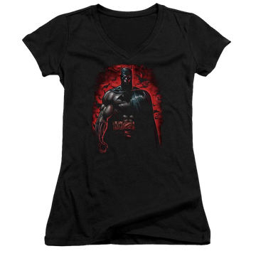 Batman Red Knight - Juniors V-Neck T-Shirt Juniors V-Neck T-Shirt Batman   