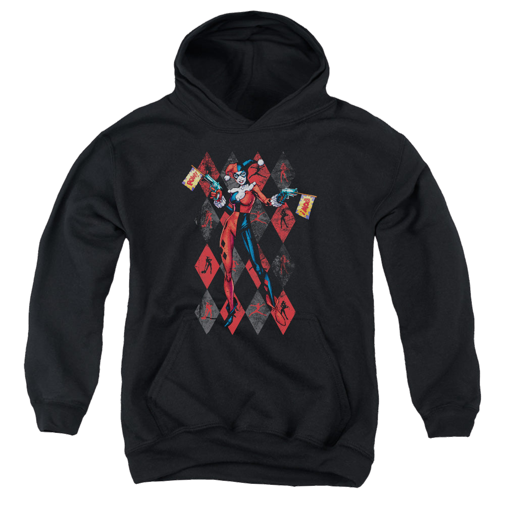 Harley Quinn Pow Pow - Youth Hoodie Youth Hoodie (Ages 8-12) Harley Quinn   