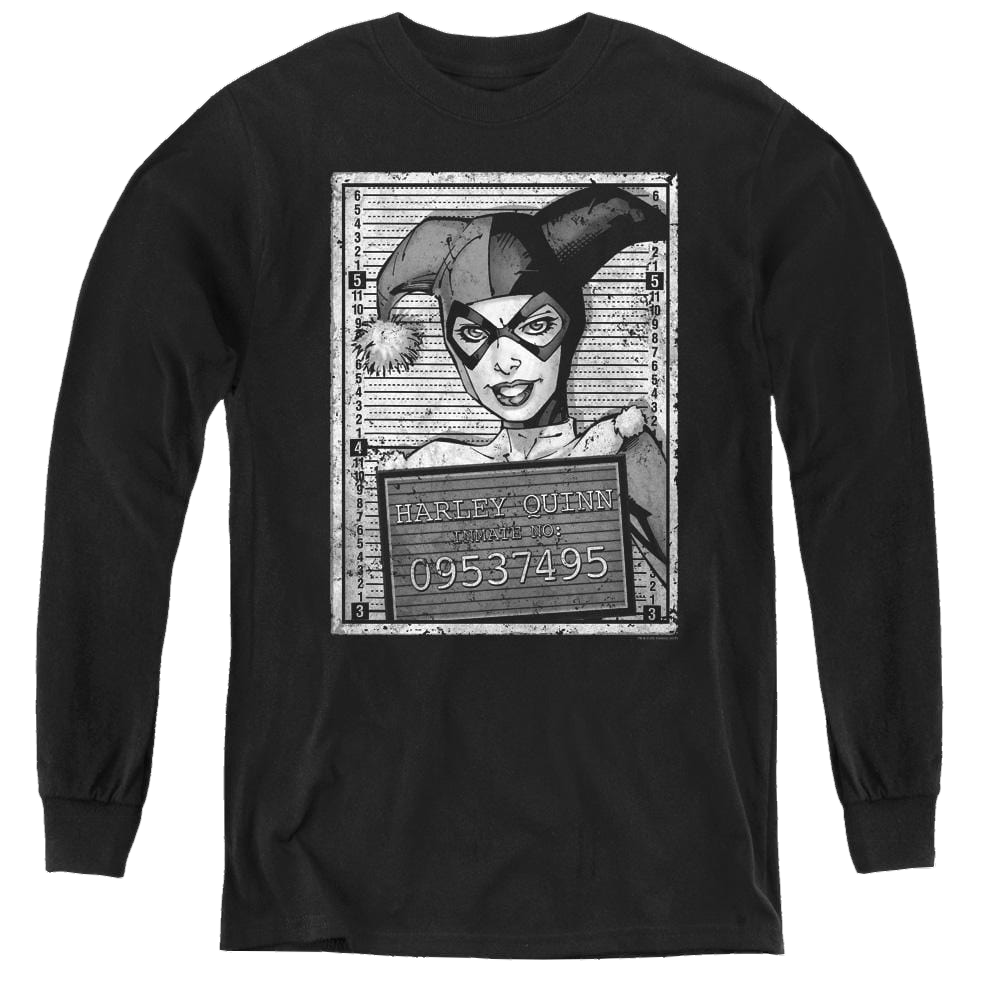 Harley Quinn Harley Inmate - Youth Long Sleeve T-Shirt Youth Long Sleeve T-Shirt Harley Quinn   