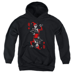 Harley Quinn Quinn Of Diamonds - Youth Hoodie Youth Hoodie (Ages 8-12) Harley Quinn   