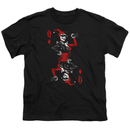 Harley Quinn Quinn Of Diamonds - Youth T-Shirt Youth T-Shirt (Ages 8-12) Harley Quinn   