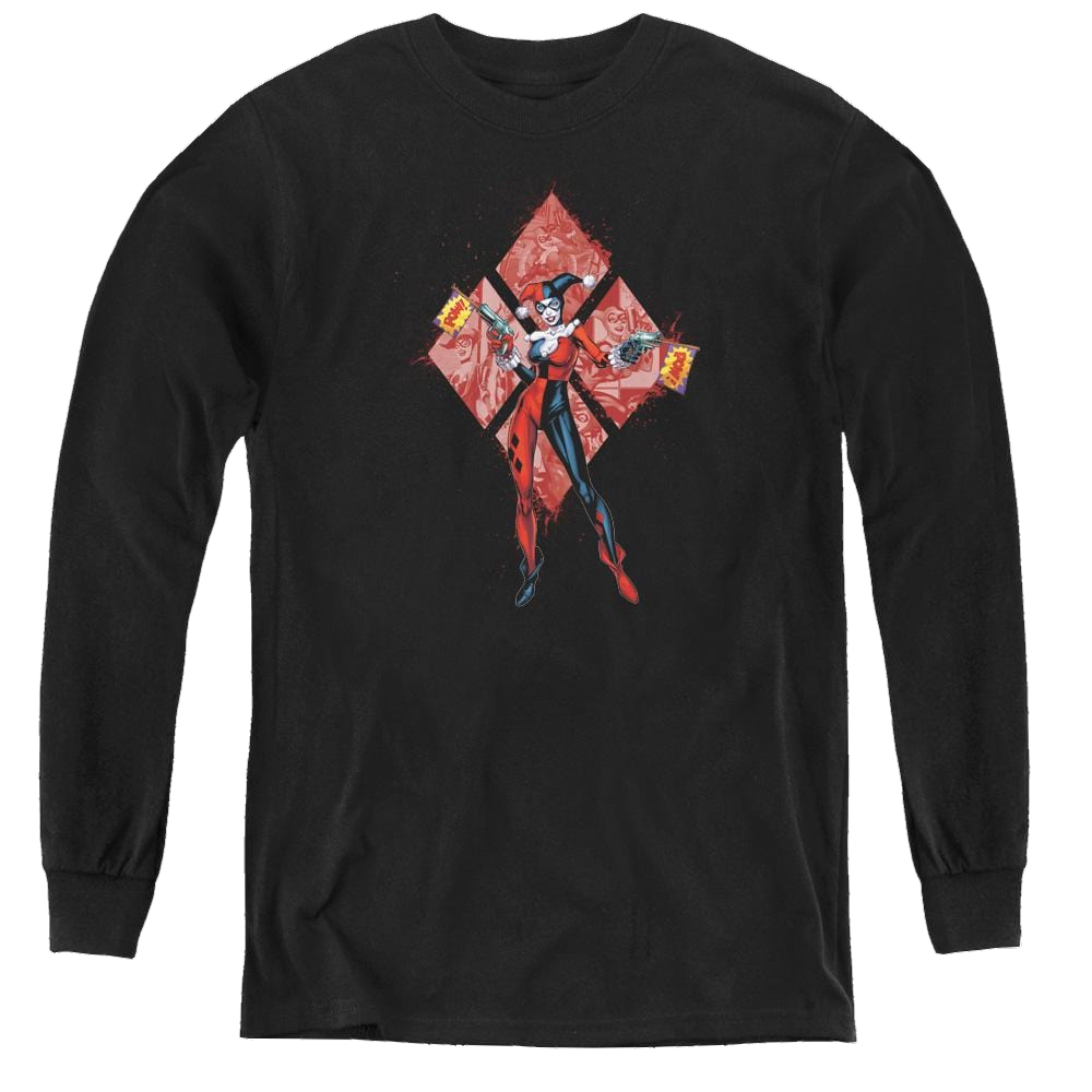 Harley Quinn Harley Quinn (Diamonds) - Youth Long Sleeve T-Shirt Youth Long Sleeve T-Shirt Harley Quinn   