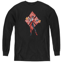 Harley Quinn Harley Quinn (Diamonds) - Youth Long Sleeve T-Shirt Youth Long Sleeve T-Shirt Harley Quinn   