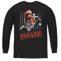 Harley Quinn Insane - Youth Long Sleeve T-Shirt Youth Long Sleeve T-Shirt Harley Quinn   