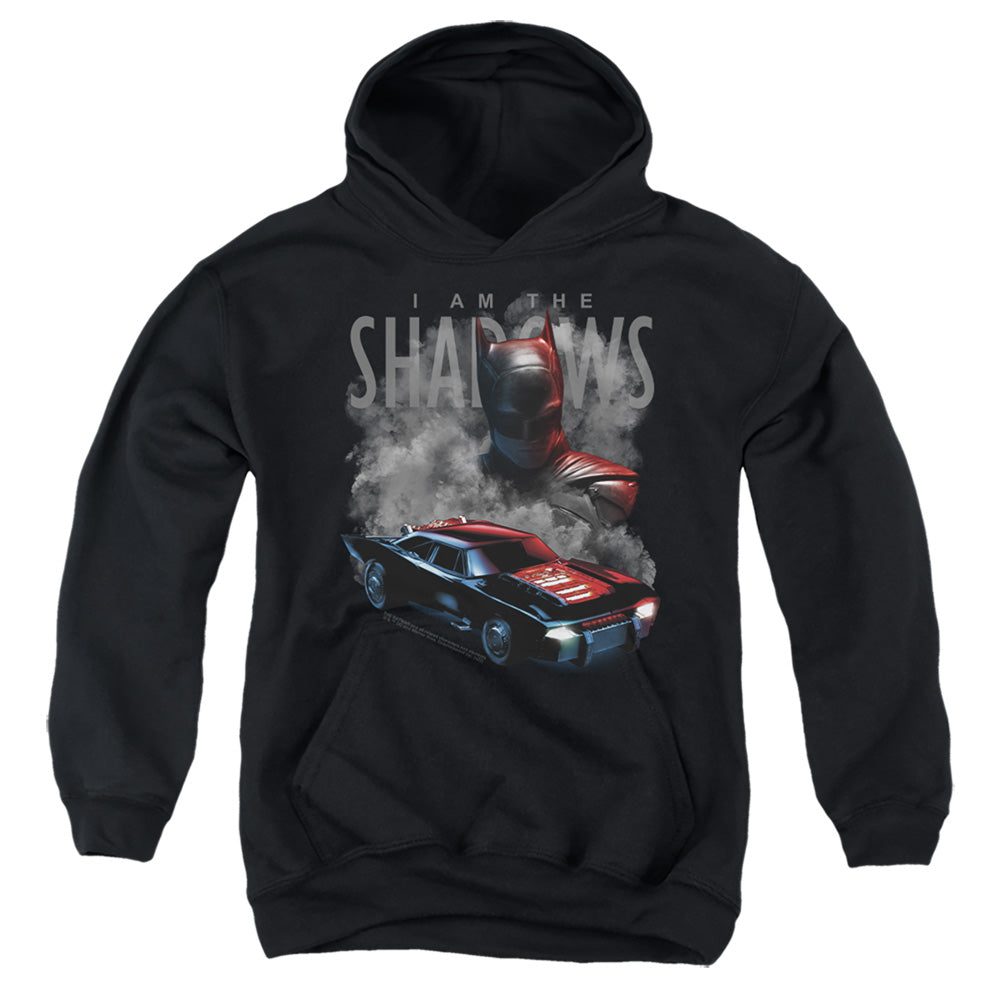 The Batman (2022) Batman And Batmobile - Youth Hoodie Youth Hoodie (Ages 8-12) Batman   