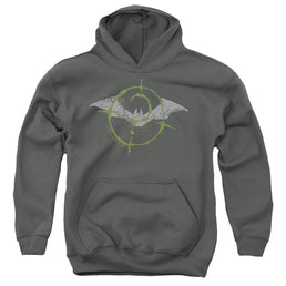 The Batman (2022) Scribbles Bat Logo - Youth Hoodie Youth Hoodie (Ages 8-12) Batman   