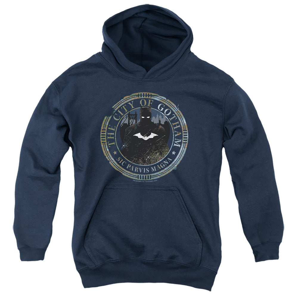 The Batman (2022) Gotham Seal - Youth Hoodie Youth Hoodie (Ages 8-12) Batman   