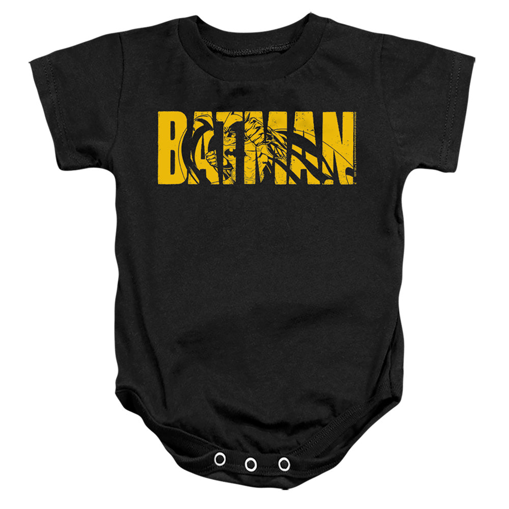 The Batman (2022) Text On Black - Baby Bodysuit Baby Bodysuit Batman   