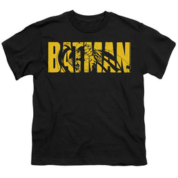 The Batman (2022) Text On Black - Youth T-Shirt Youth T-Shirt (Ages 8-12) Batman   