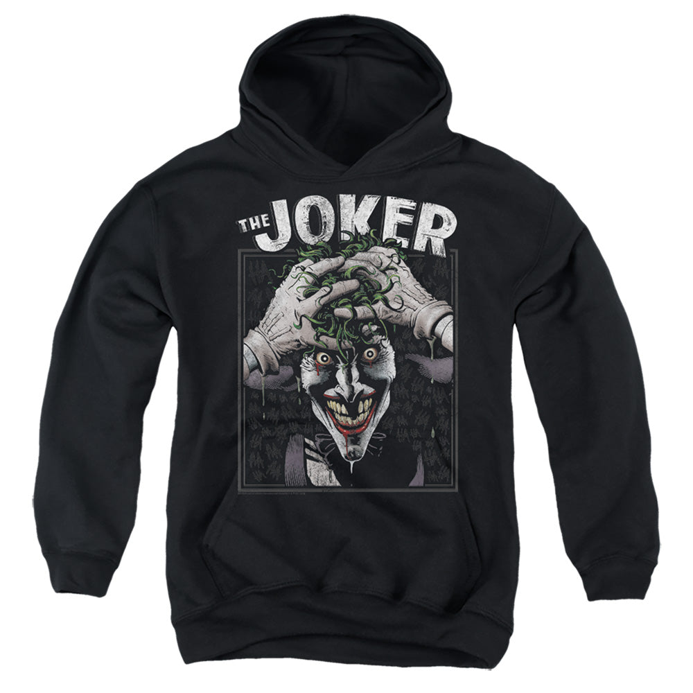 The Batman (2022) Crazed Joker - Youth Hoodie Youth Hoodie (Ages 8-12) Batman   