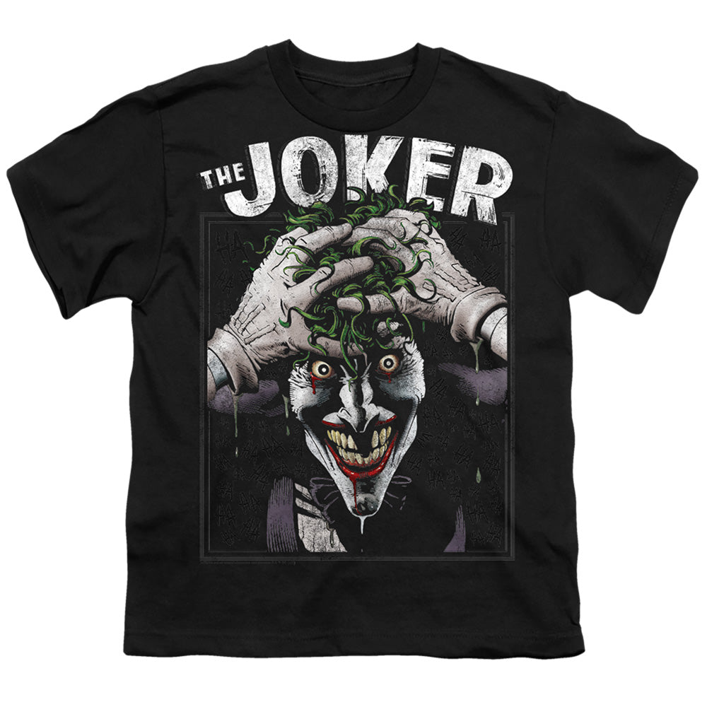 The Batman (2022) Crazed Joker - Youth T-Shirt Youth T-Shirt (Ages 8-12) Batman   