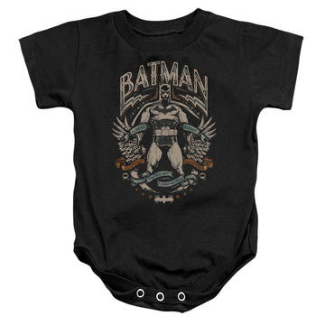 The Batman (2022) Gotham Hero On Black - Baby Bodysuit Baby Bodysuit Batman   