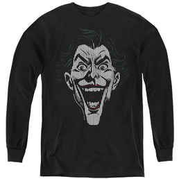 The Batman (2022) Joker Lines - Youth Long Sleeve T-Shirt Youth Long Sleeve T-Shirt Batman   