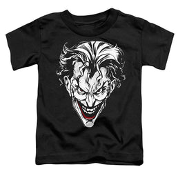 The Batman (2022) Joker Red On Black - Toddler T-Shirt Toddler T-Shirt Batman   