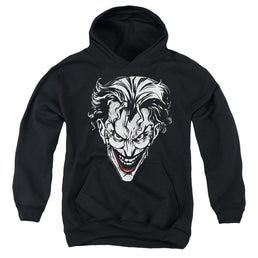 The Batman (2022) Joker Red On Black - Youth Hoodie Youth Hoodie (Ages 8-12) Batman   