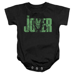 The Batman (2022) Joker Text On Black - Baby Bodysuit Baby Bodysuit Batman   