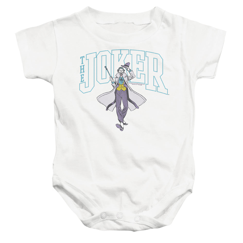 The Batman (2022) Joker Varsity On White - Baby Bodysuit Baby Bodysuit Batman   