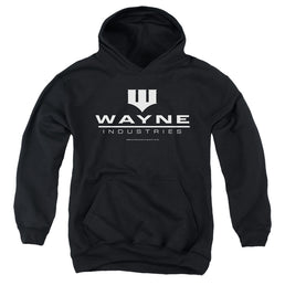 The Batman (2022) Wayne Logo On Black - Youth Hoodie Youth Hoodie (Ages 8-12) Batman   