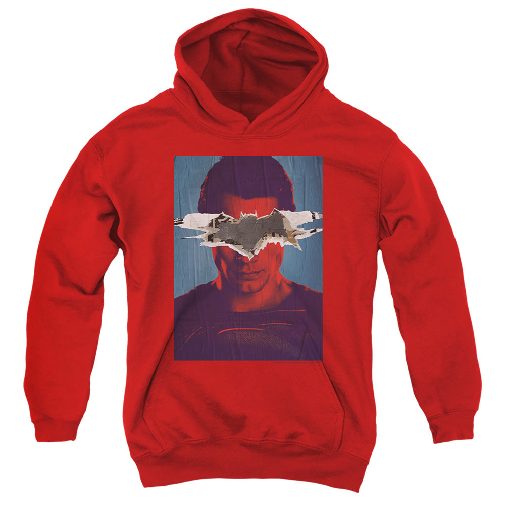 Batman v Superman Superman Poster - Youth Hoodie Youth Hoodie (Ages 8-12) Batman   