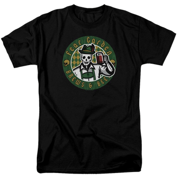 Black men's regular fit t-shirt with Hell Fest Fear Garden graphic