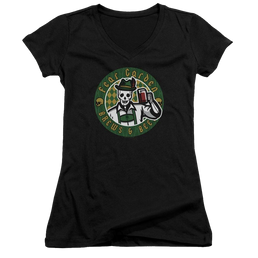 Hell Fest Fear Garden - Juniors V-Neck T-Shirt Juniors V-Neck T-Shirt Hell Fest   