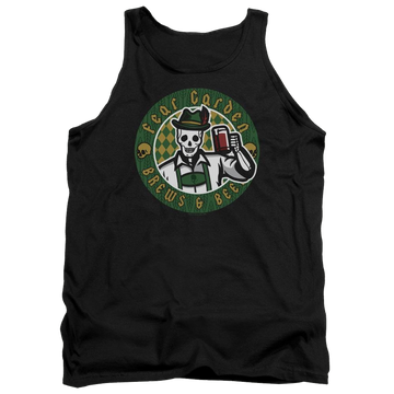 Black men's tank with Hell Fest Fear Garden graphic