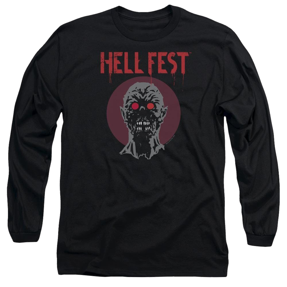 Hell Fest Logo - Men's Long Sleeve T-Shirt Men's Long Sleeve T-Shirt Hell Fest   