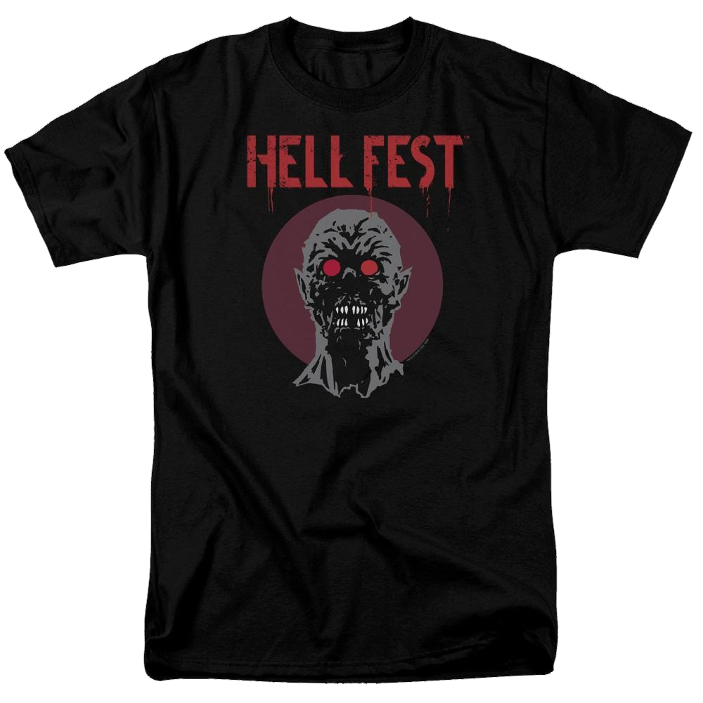 Hell Fest Logo - Men's Regular Fit T-Shirt Men's Regular Fit T-Shirt Hell Fest   