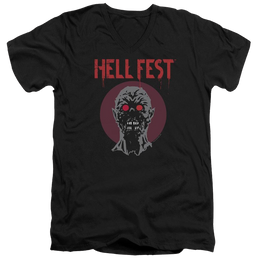 Hell Fest Logo - Men's V-Neck T-Shirt Men's V-Neck T-Shirt Hell Fest   