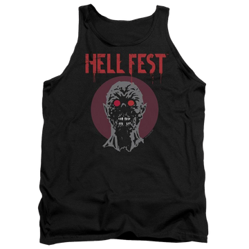 Black men's tank with Hell Fest Logo graphic