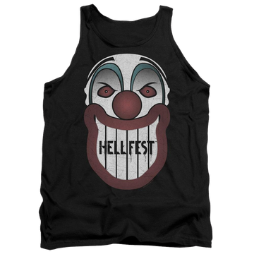 Black men's tank with Hell Fest Facade graphic