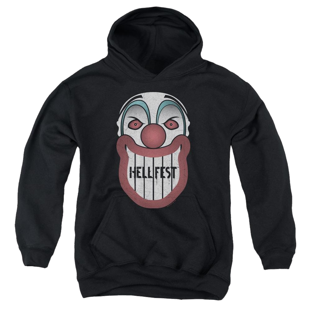 Hell Fest Facade - Youth Hoodie Youth Hoodie (Ages 8-12) Hell Fest   