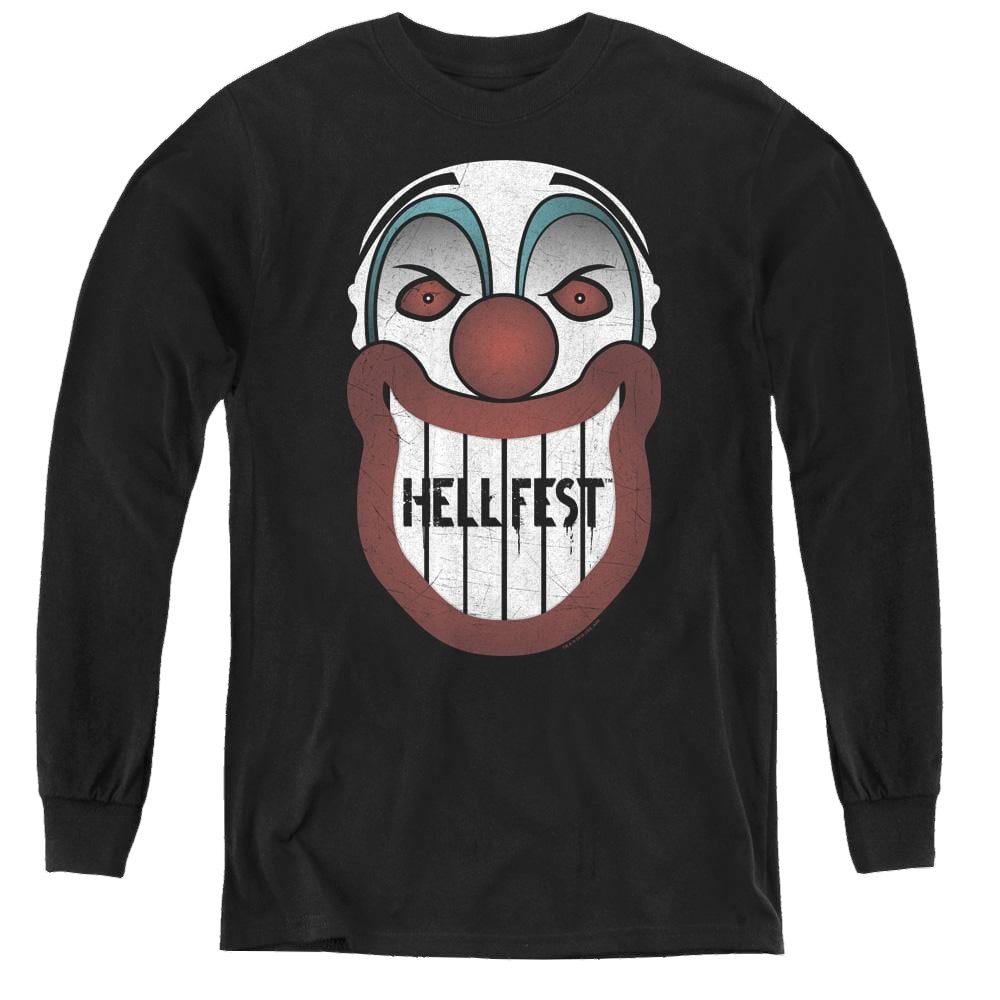 Hell Fest Facade - Youth Long Sleeve T-Shirt Youth Long Sleeve T-Shirt Hell Fest   