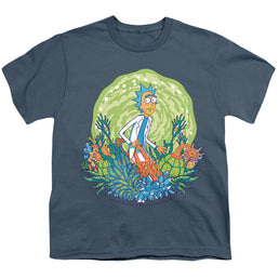 Rick and Morty Ricktanical Rick - Youth T-Shirt Youth T-Shirt (Ages 8-12) Rick and Morty   