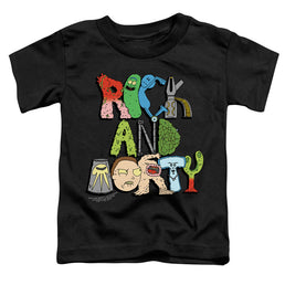Rick and Morty Illustrated Logo - Toddler T-Shirt Toddler T-Shirt Rick and Morty   