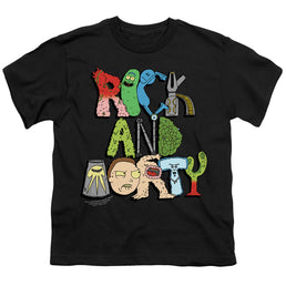 Rick and Morty Illustrated Logo - Youth T-Shirt Youth T-Shirt (Ages 8-12) Rick and Morty   