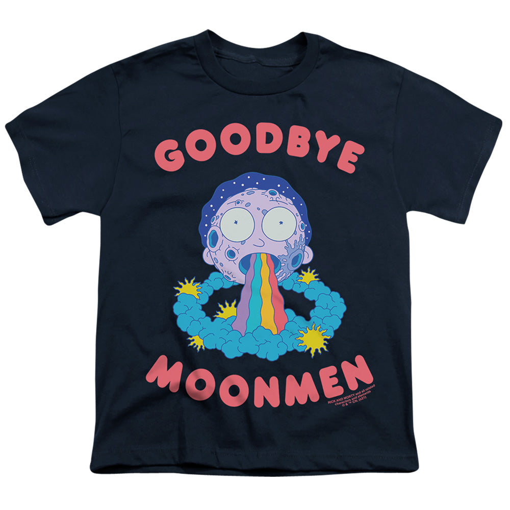 Rick and Morty Goodbye Moonmen - Youth T-Shirt Youth T-Shirt (Ages 8-12) Rick and Morty   