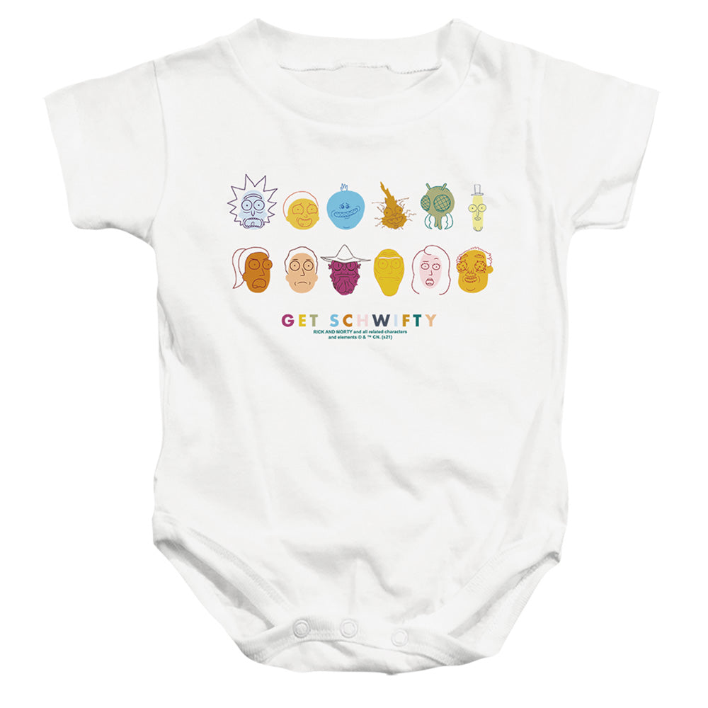 Rick and Morty Get Schwifty - Baby Bodysuit Baby Bodysuit Rick and Morty   