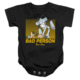Rick and Morty Bad Person - Baby Bodysuit Baby Bodysuit Rick and Morty   