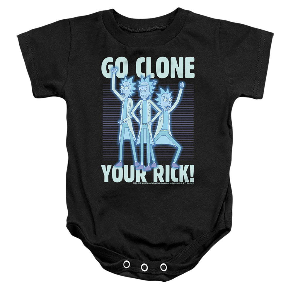 Rick and Morty Go Clone Your Rick - Baby Bodysuit Baby Bodysuit Rick and Morty   